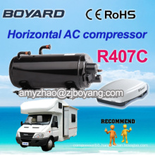 hvac r407c carrier horizontal aircon compressor for military rv suv camping car caravan roof top mounted travelling truck